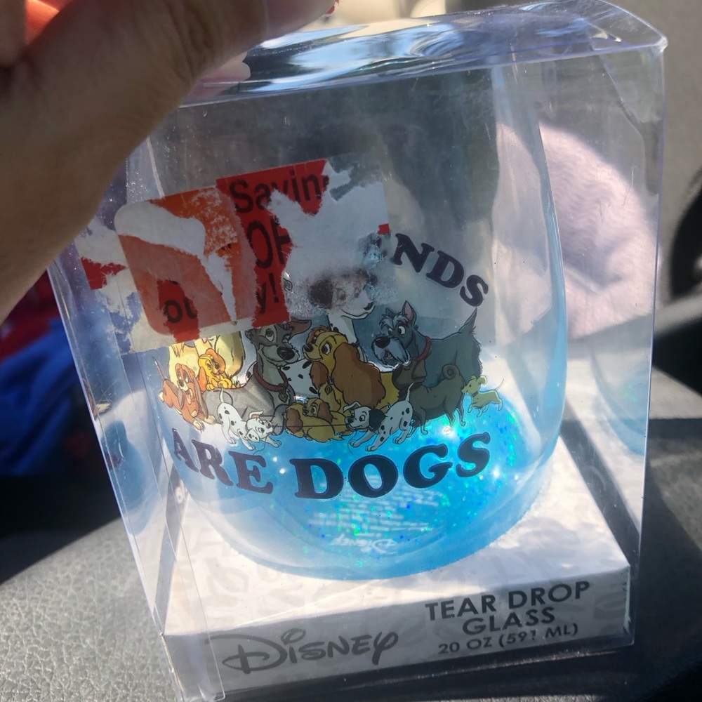 NEW IN BOX VINTAGE AUTHENTIC DISNEY DOGS GLASS - Picture 1 of 8